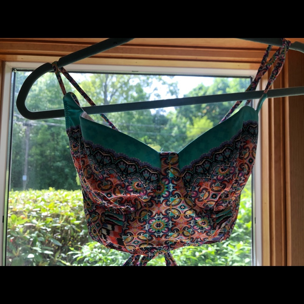 Patterned Bikini Top - image 1